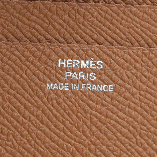 Hermes Gold MC2 Euclide Card Holder Case