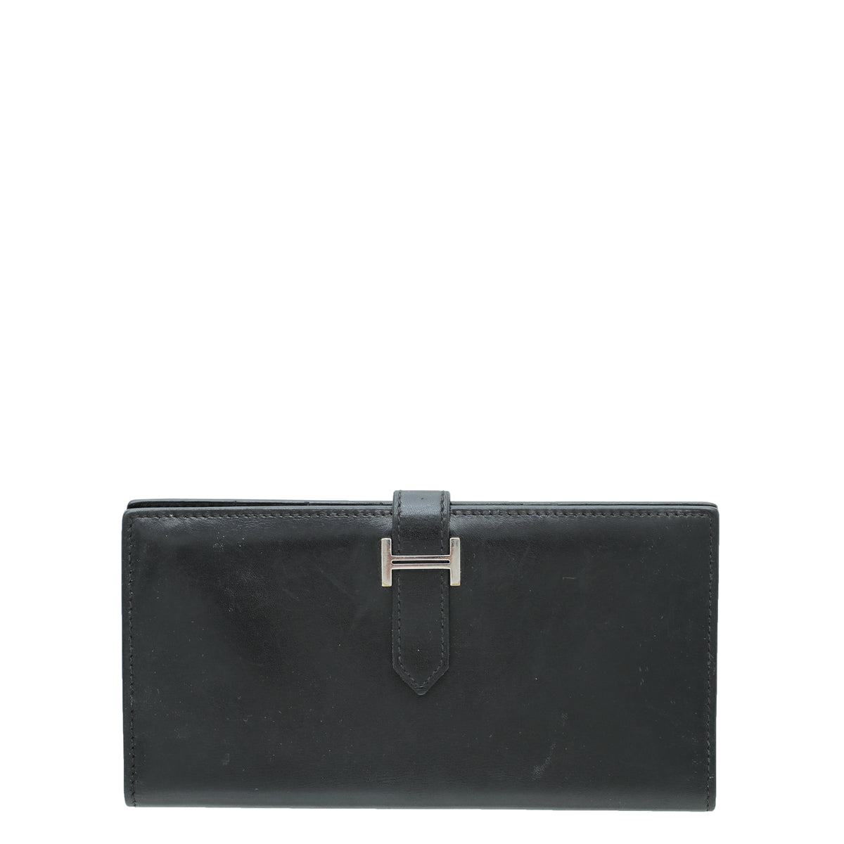 Hermes Noir Bearn Box Wallet-Hermes-THE CLOSET