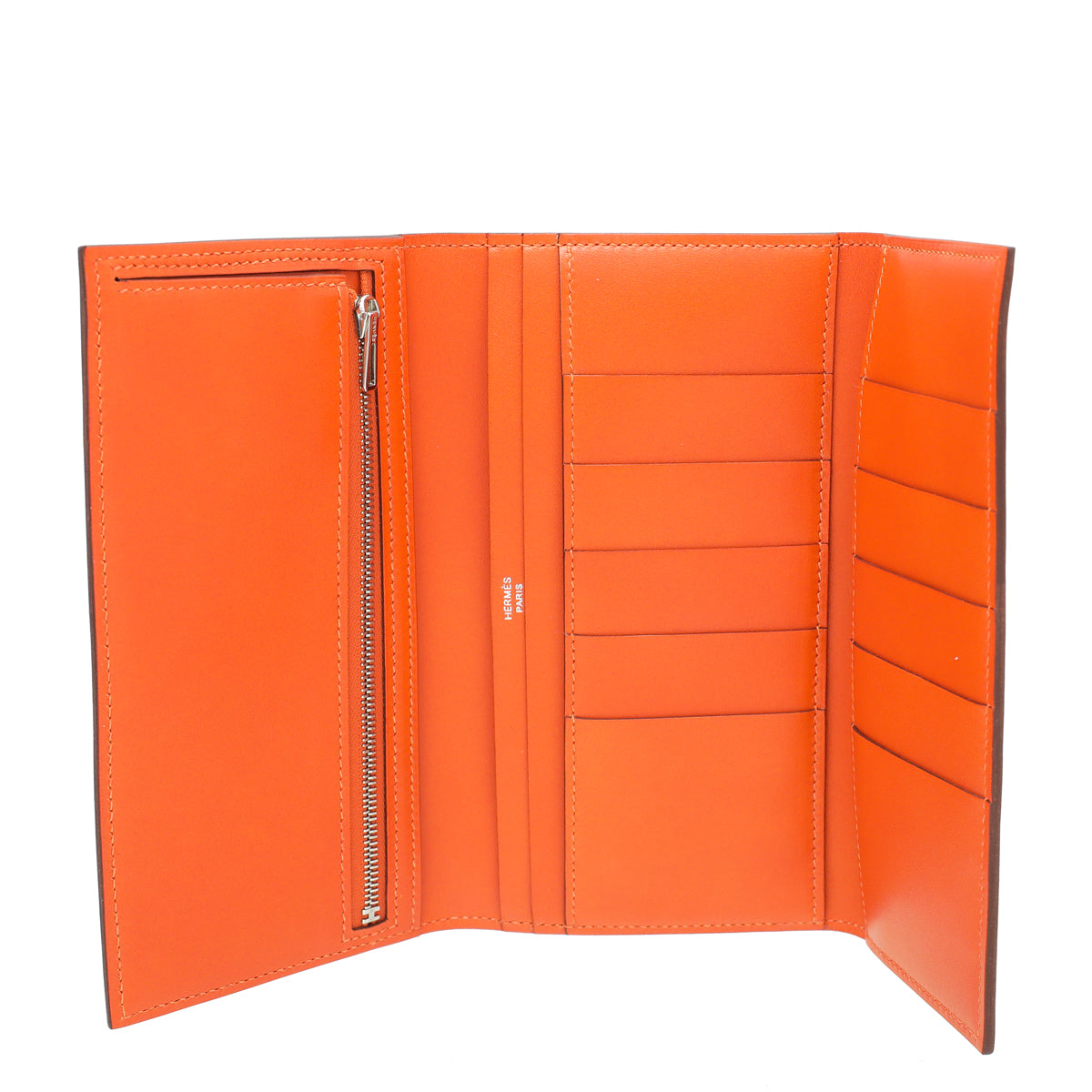 Hermes Orange Bearn Wallet