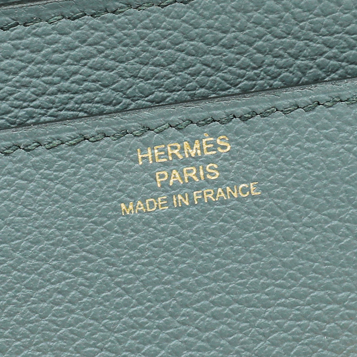 Hermes Vert Amande Evercolor Constance Wallet