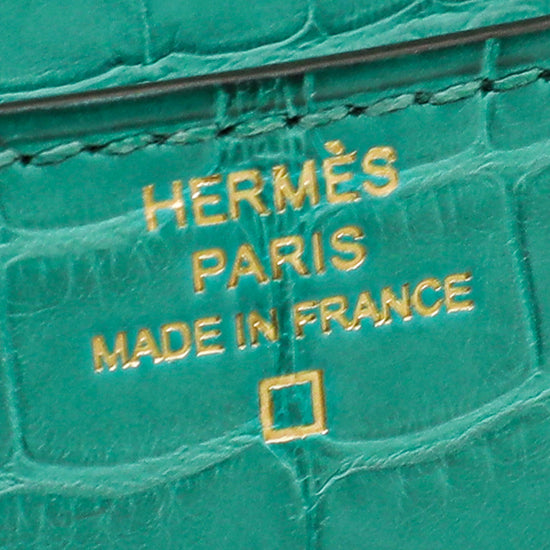 Hermes Blue Tempete Alligator Remix Wallet - Yoogi's Closet