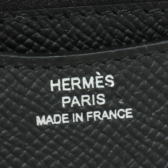 Hermes Noir Constance Slim Wallet