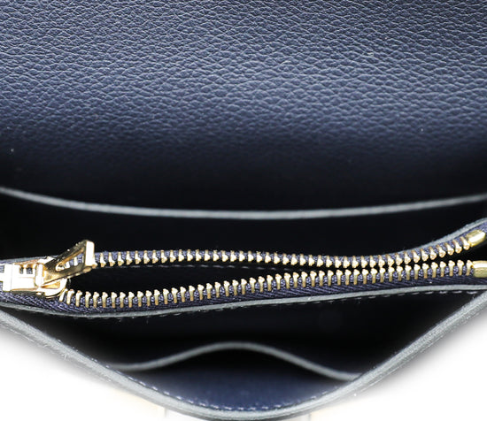 Hermès Constance Slim wallet $2,925 Bleu De Prusse Evercolor H082214CC7P