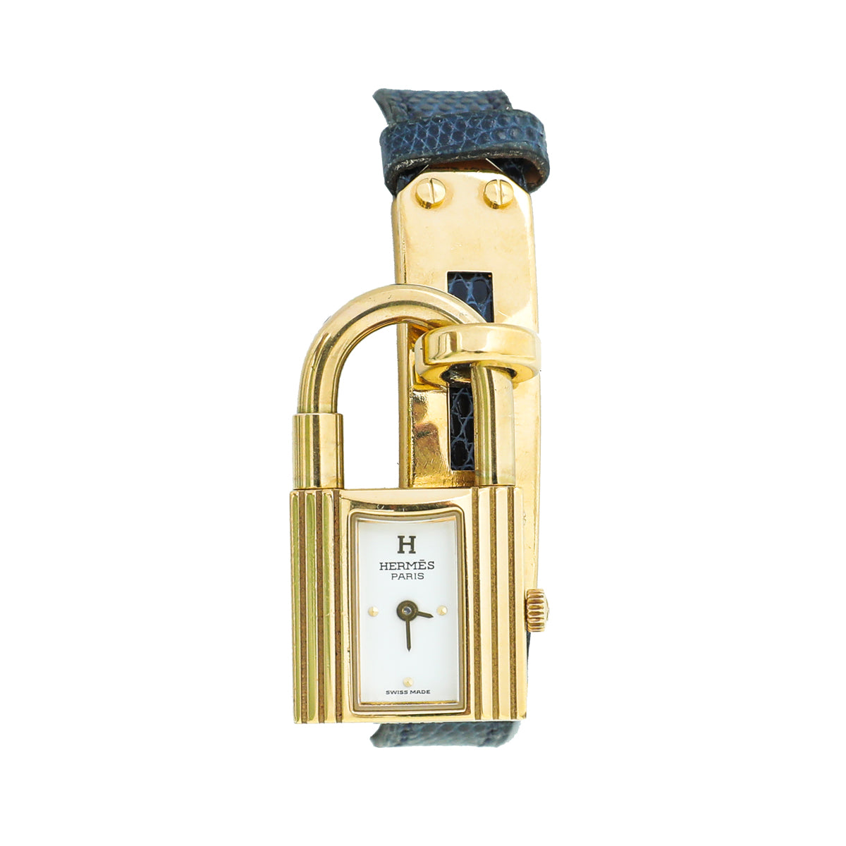 Hermes Gold Cadenas En Plaqué Single Strap Quartz Kelly Watch-Hermes-THE CLOSET