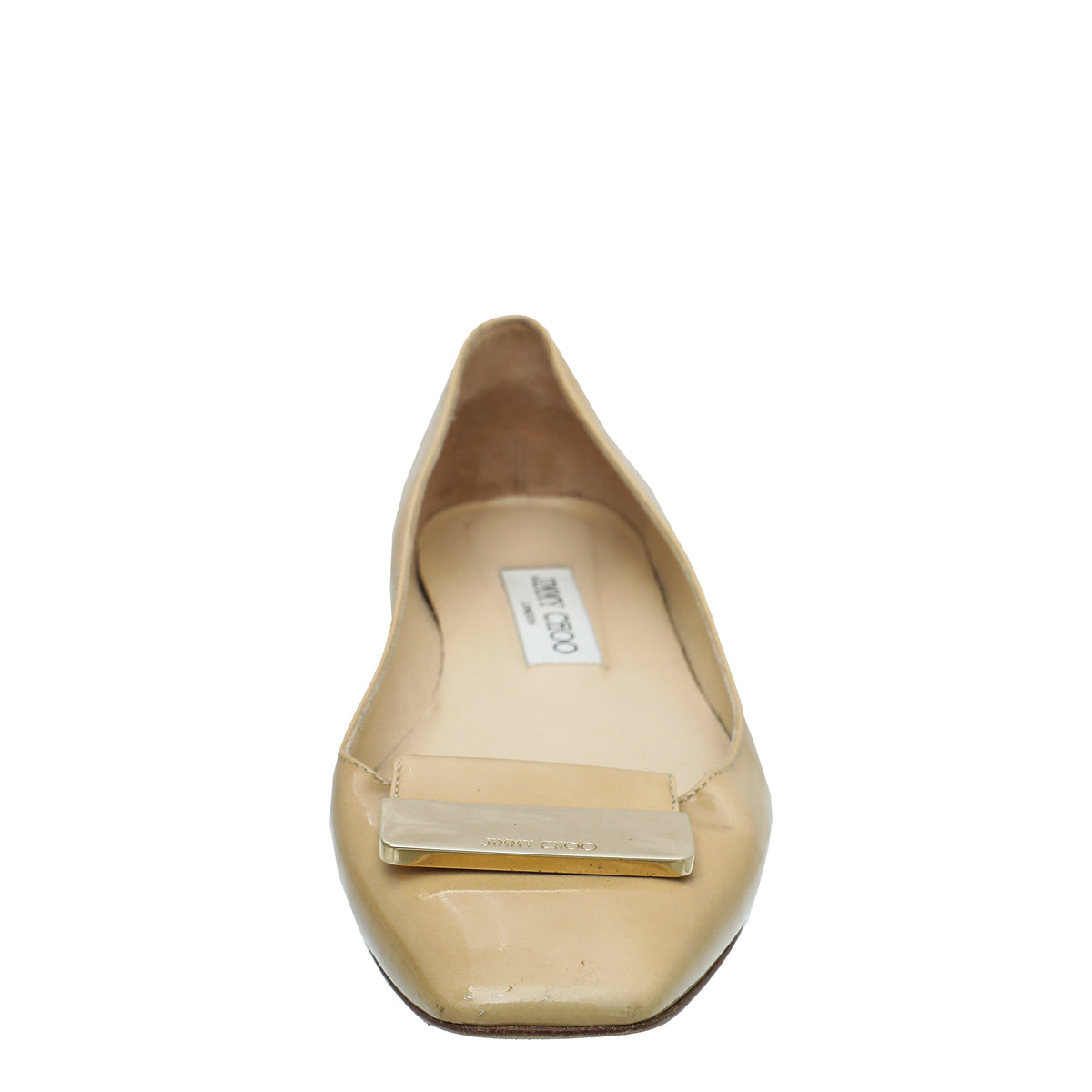 Jimmy Choo Beige Ballet Flats 39-Jimmy Choo-THE CLOSET