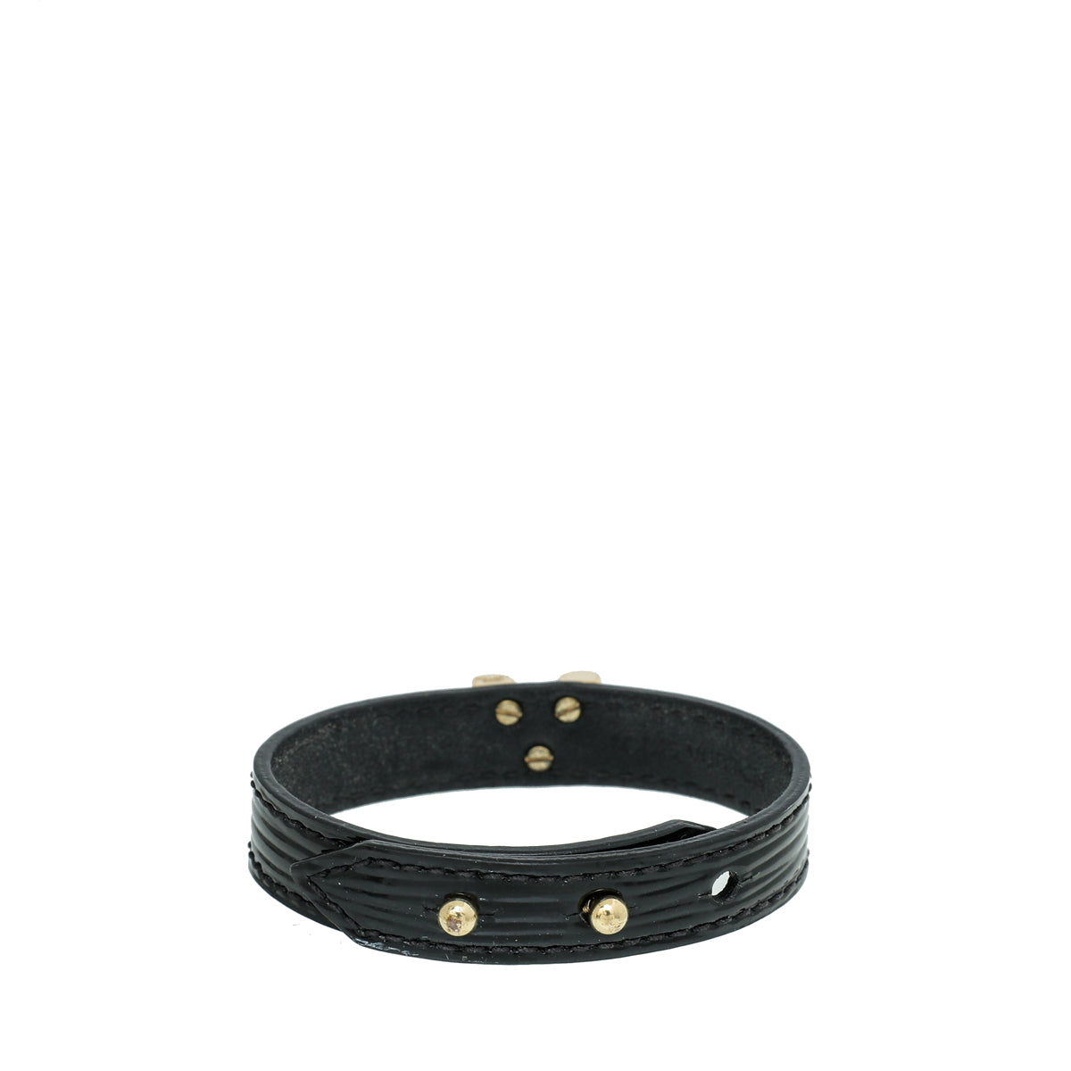 Louis Vuitton Noir Vernis Essential V Bracelet-Louis Vuitton-THE CLOSET
