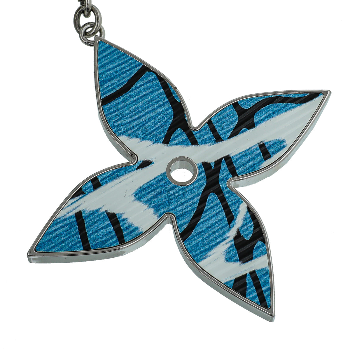 Louis Vuitton Multicolor Aqua Flower Bag Charm Key Holder-Louis Vuitton-THE CLOSET