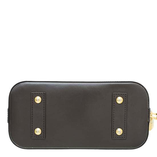 Louis Vuitton Ebene Alma BB Bag W/ MH Initials – The Closet
