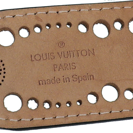 Louis Vuitton Black Perforated Monogram Laser Cut Belt 34