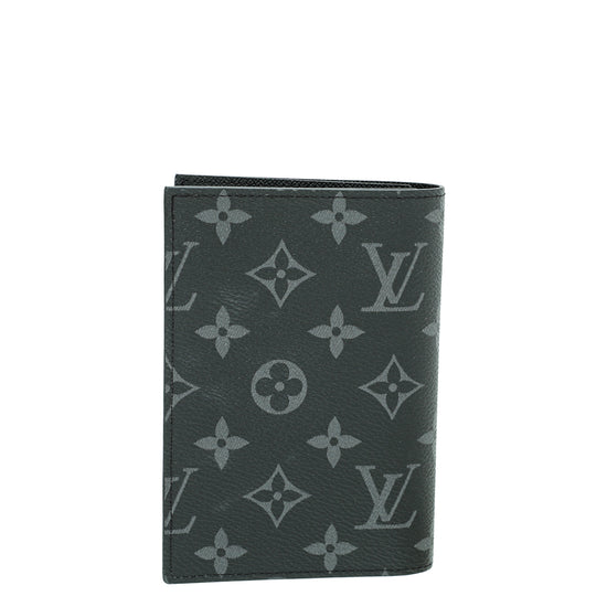 Louis Vuitton Graphite Monogram Eclipse Passport Cover – The Closet