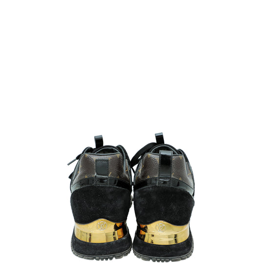Louis Vuitton Monogram Black Mesh Run Away Sneaker 38 – The Closet
