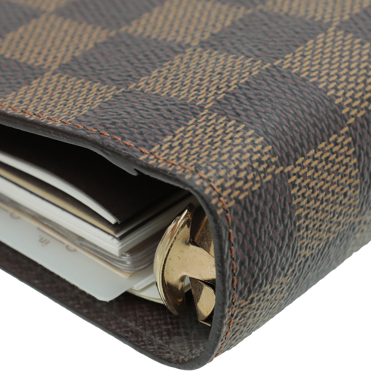 Louis Vuitton Medium Ring Agenda Cover Damier Ebene with Notepad