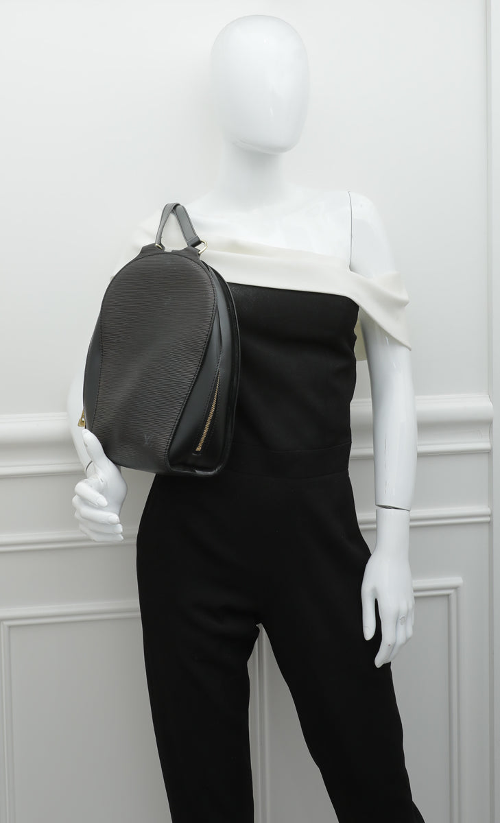 Louis Vuitton Noir Mabillon Backpack Bag THE CLOSET Louis Vuitton Noir Mabillon Backpack Bag THE CLOSET