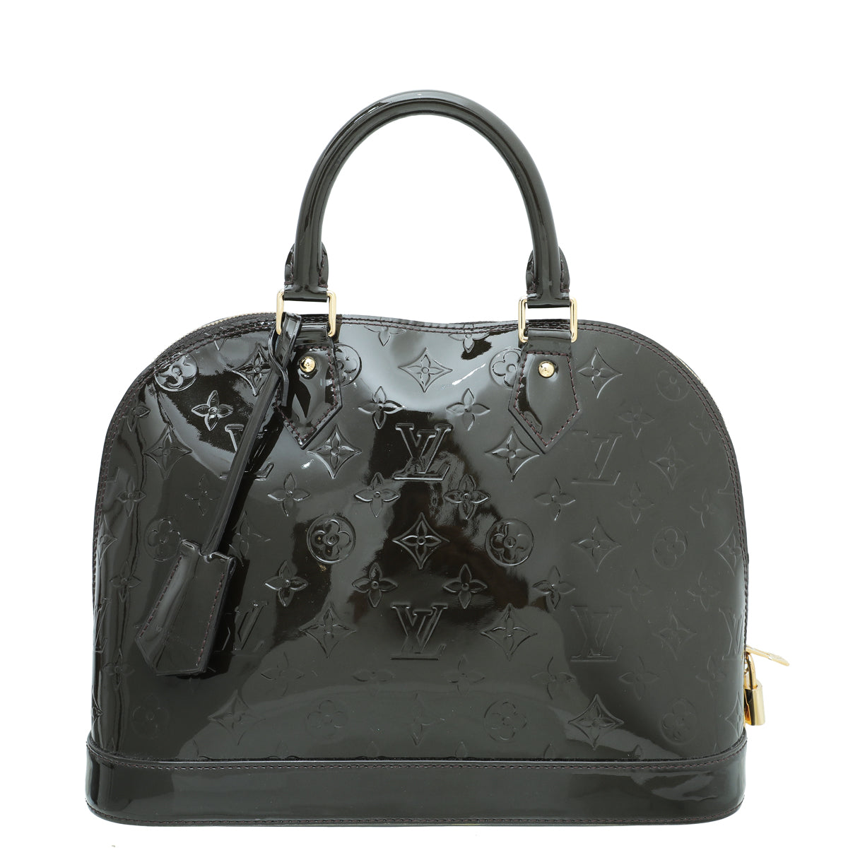 Louis Vuitton Vert Bronze Monogram Vernis Alma PM Bag-Louis Vuitton-THE CLOSET