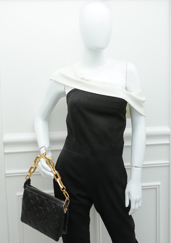 Louis Vuitton Coussin Bb Leather Cross-body Bag in Black