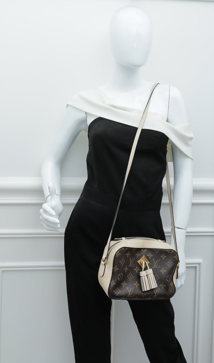Louis Vuitton Monogram Creme Saintonge Bag