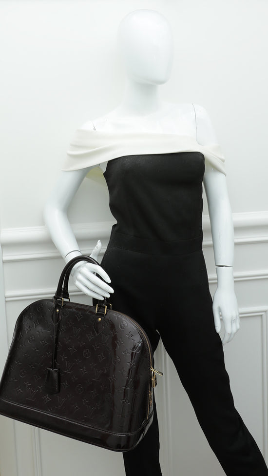 Louis Vuitton, Bags, Louis Vuitton Alma Gm In Amarante Vernis