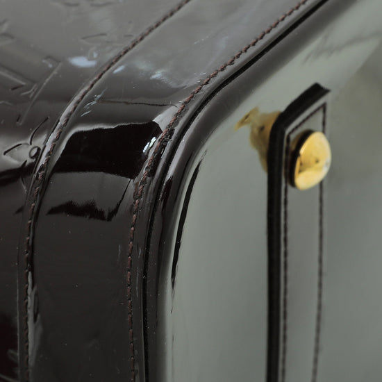 tas handbag Louis Vuitton Monogram Alma GM Vernis Amarante 2014