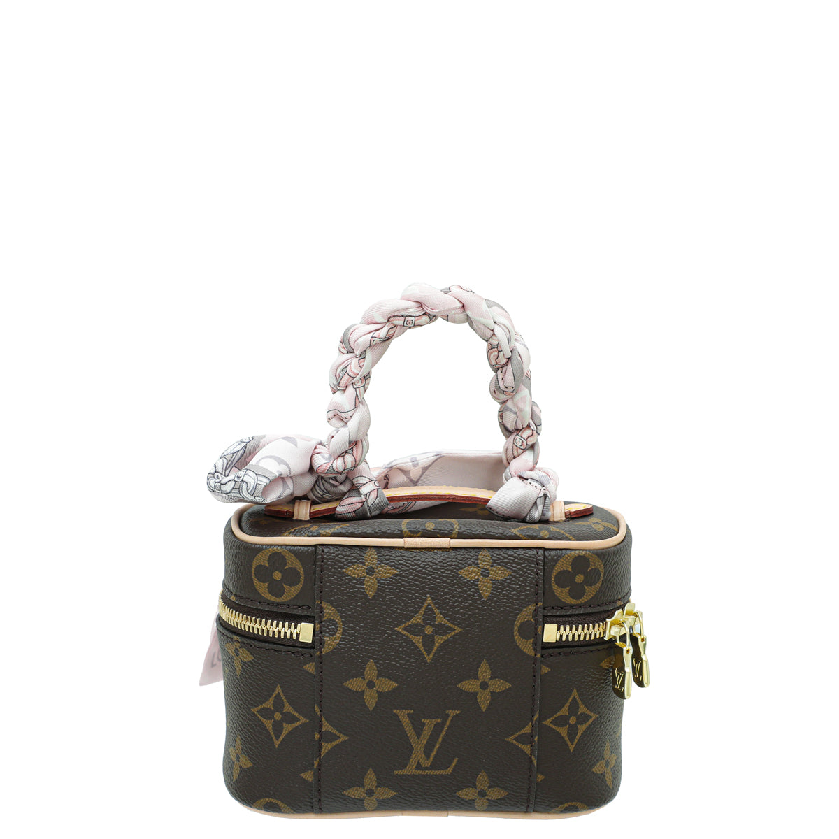 Louis Vuitton Brown Monogram Nice Nano Vanity Case w/Confidential Bandeau-Louis Vuitton-THE CLOSET