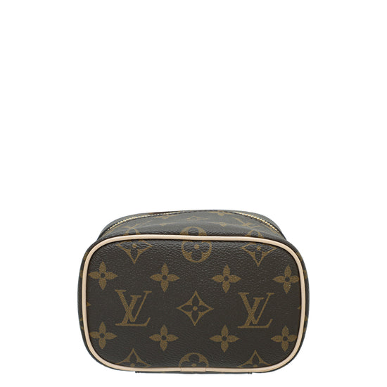 Louis Vuitton Ebene Monogram Coated Canvas Nano Nice Vanity Case