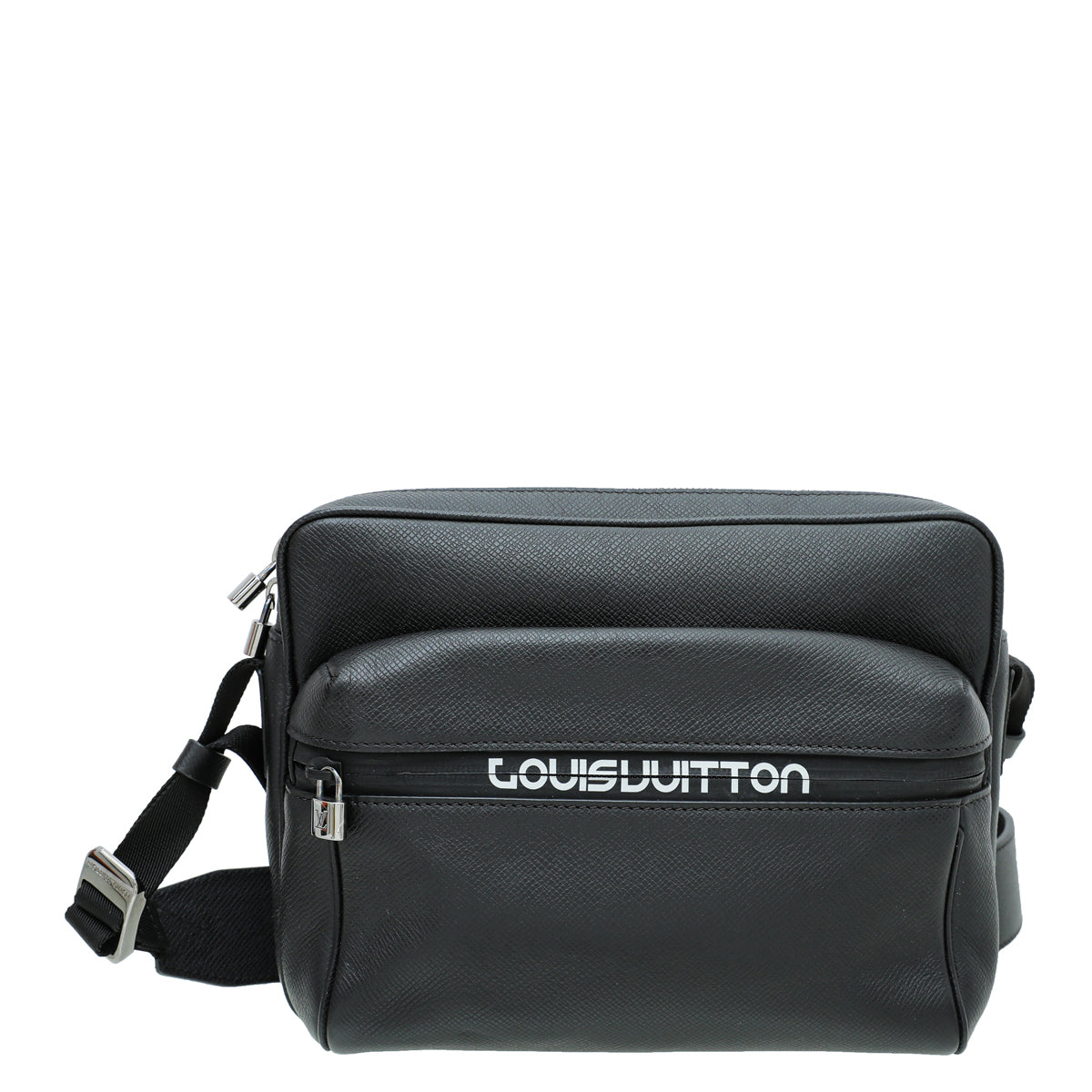 Louis Vuitton Messenger Taiga Outdoor PM Black in Taiga with Silver-tone -  US