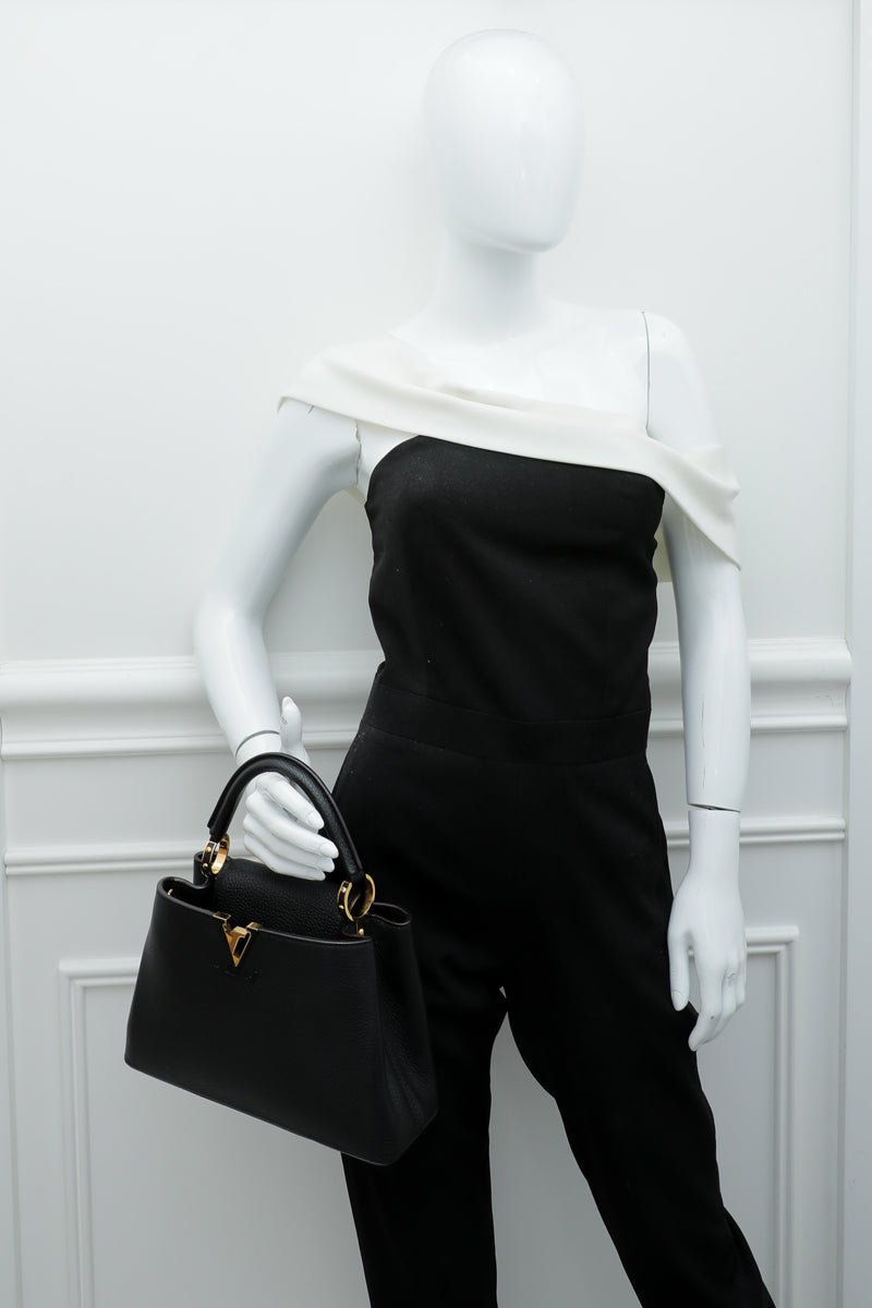 Louis Vuitton Matte Black Capucines Tote Bag at 1stDibs