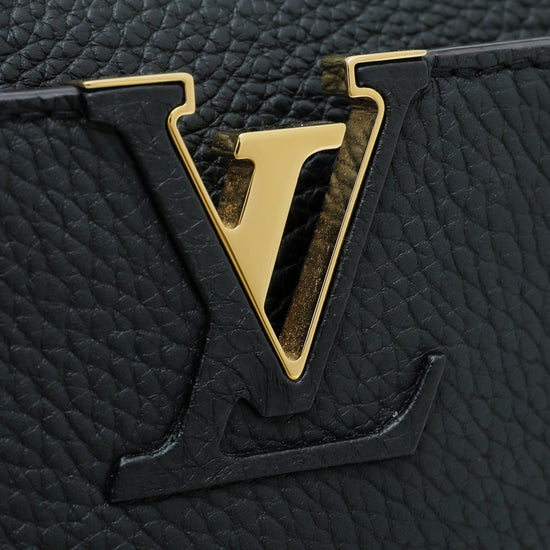 Louis Vuitton Black Leather Capucines BB Shoulder Bag at 1stDibs