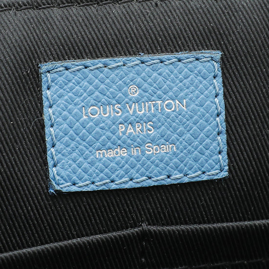 Louis Vuitton Limited Edition Taigarama Denim Blue Fuchsia Coin