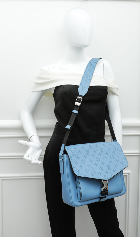 Louis Vuitton Taigarama Denim Blue Monogram Canvas & Taiga Outdoor