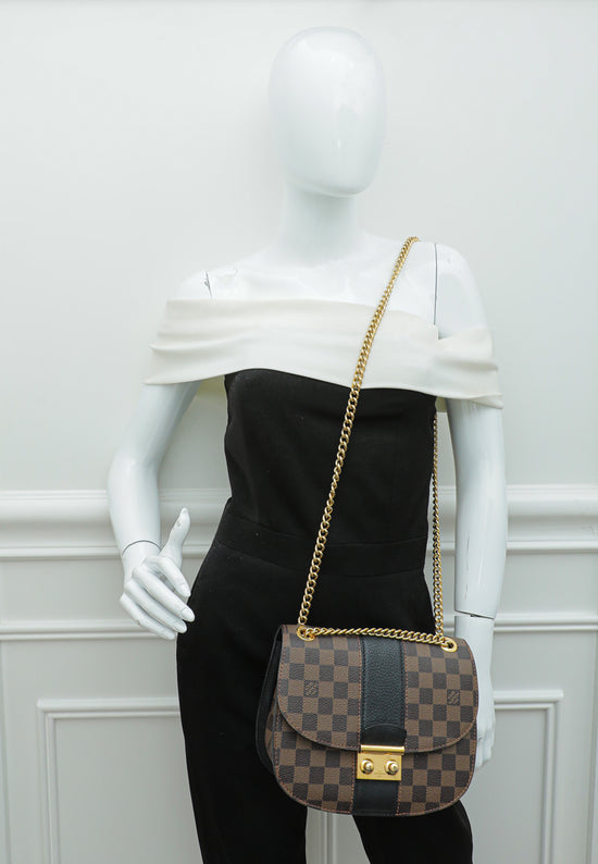 Louis Vuitton Wight Damier Ebene Shoulder Crossbody Bag Magnolia