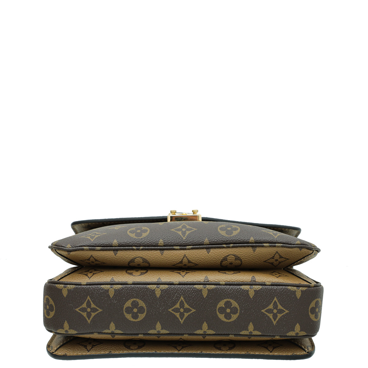 Louis+Vuitton+Pochette+Metis+Shoulder+Bag+MM+Brown+Leather+Monogram+Reverse  for sale online