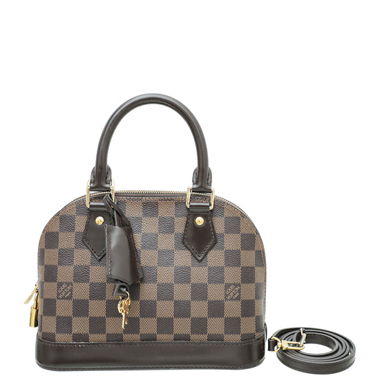 Louis Vuitton Alma Black Gold Plated Handbag (Pre-Owned)