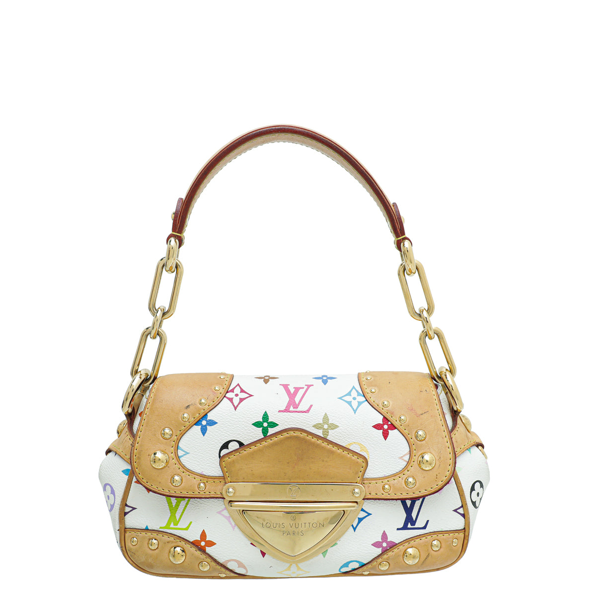Louis Vuitton White Multicolor Monogram Marilyn Bag-Louis Vuitton-THE CLOSET