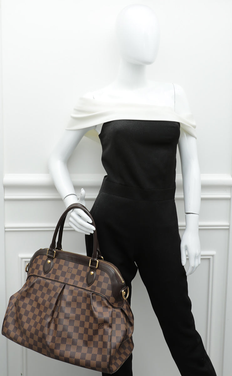 Louis Vuitton Trevi GM Damier Ebene Canvas Top Handle Bag on SALE