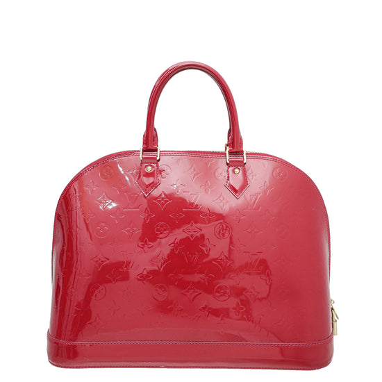 Louis Vuitton, Bags, Louis Vuitton Pomme Damour Authentic Red Vernis  Summit Drive Bag