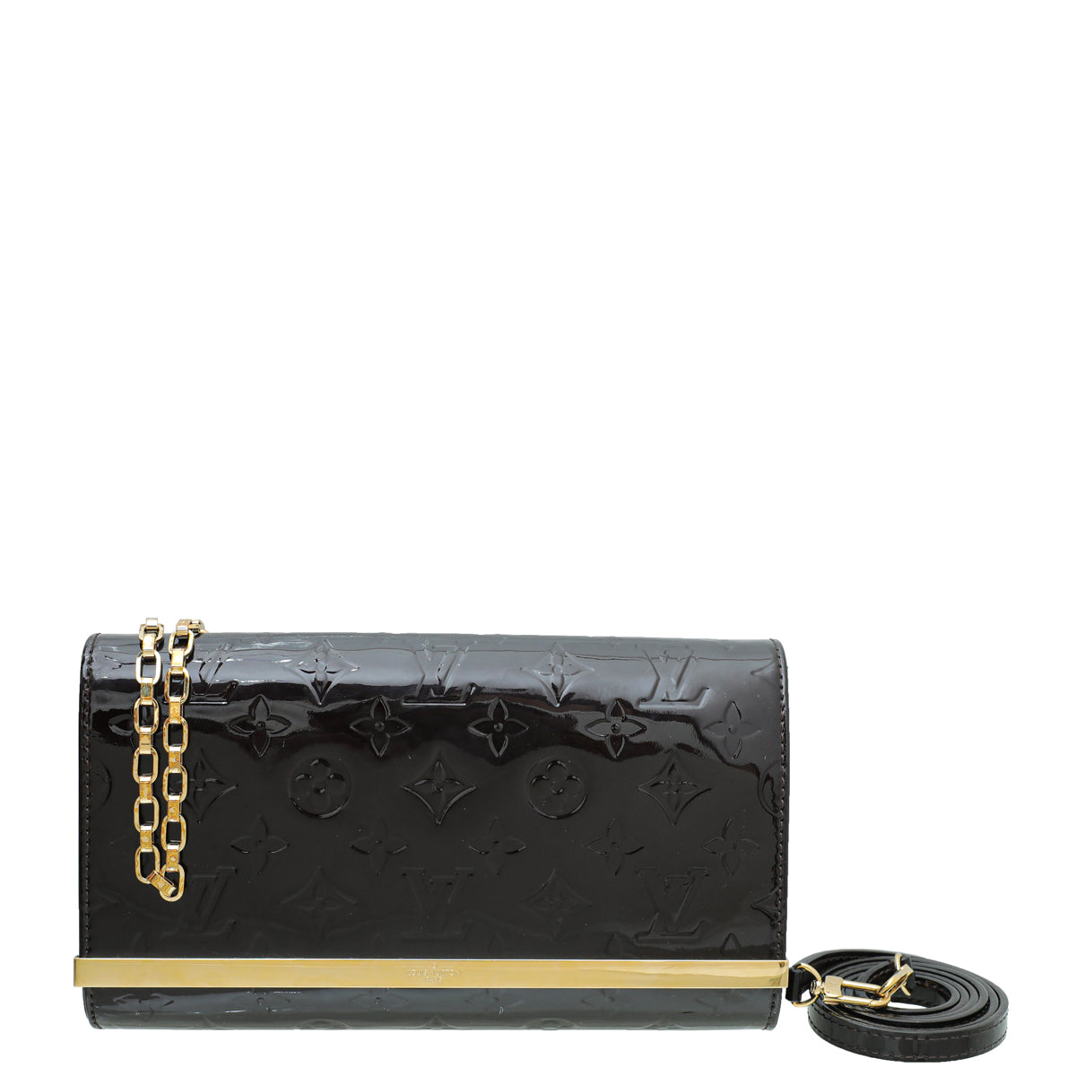 Louis Vuitton Monogram Vernis Ana Chain Pochette-Louis Vuitton-THE CLOSET