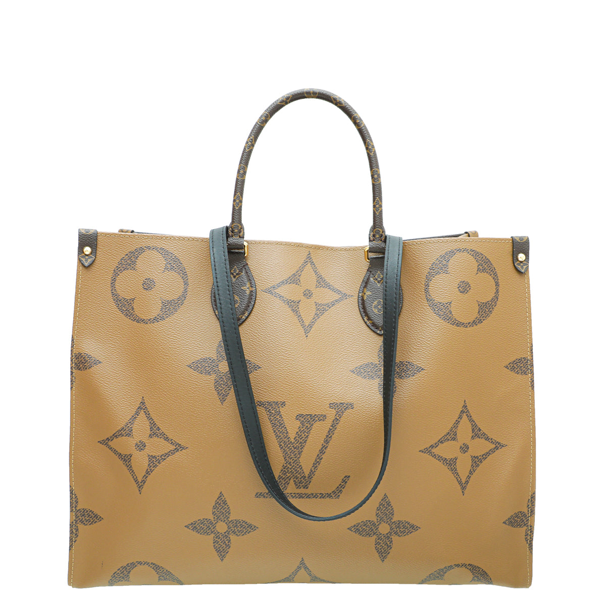 Louis Vuitton Brown Monogram Reverse Onthego GM Bag-Louis Vuitton-THE CLOSET