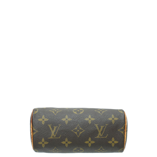 Louis Vuitton Nano Speedy in monogram canvas Brown Cloth ref.216153 - Joli  Closet