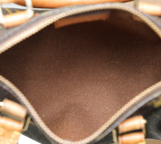 Louis Vuitton Nano Speedy Brown Cloth ref.737140 - Joli Closet