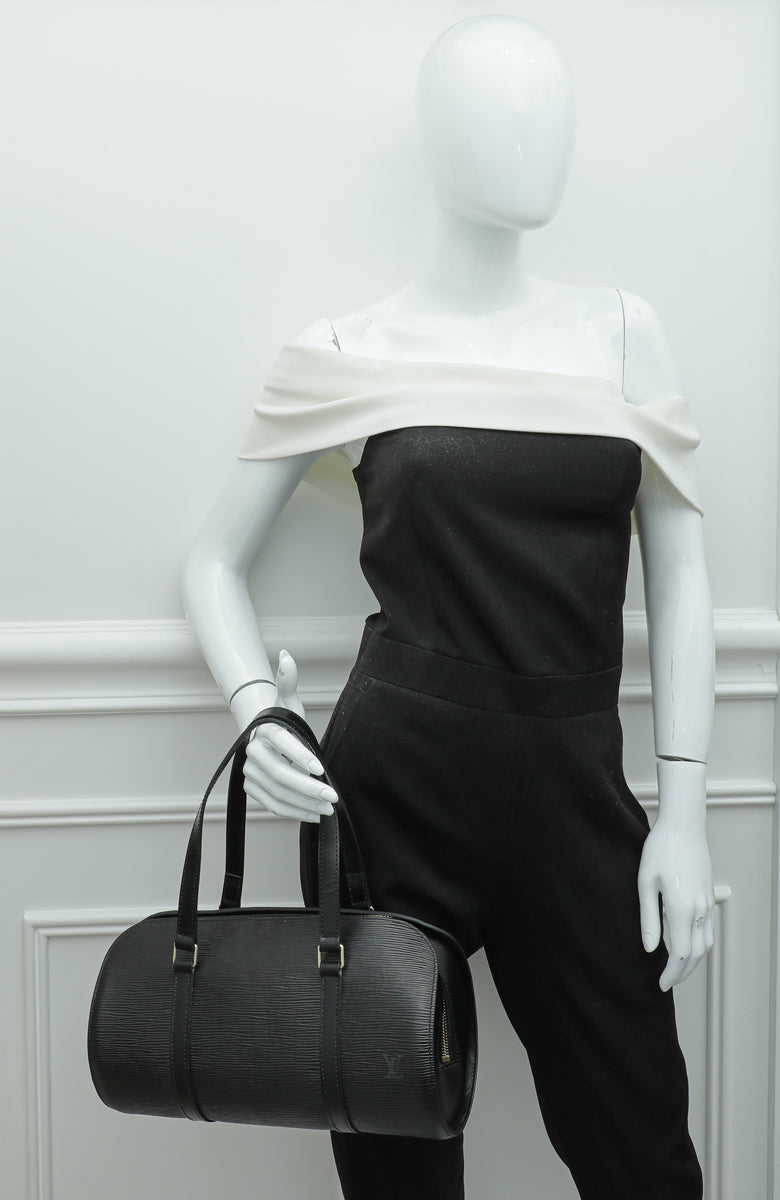 Louis Vuitton Black Soufflot Bag