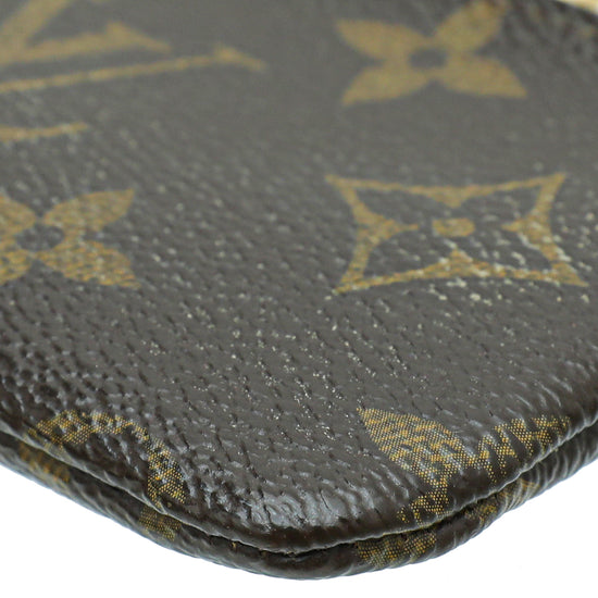 Louis Vuitton Key Pouch Monogram Brown in Coated Canvas with Gold