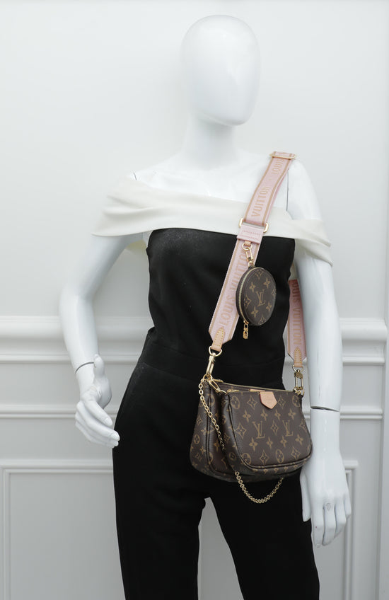 Louis Vuitton Multi Pochette Accessoires Monogram Rose Clair