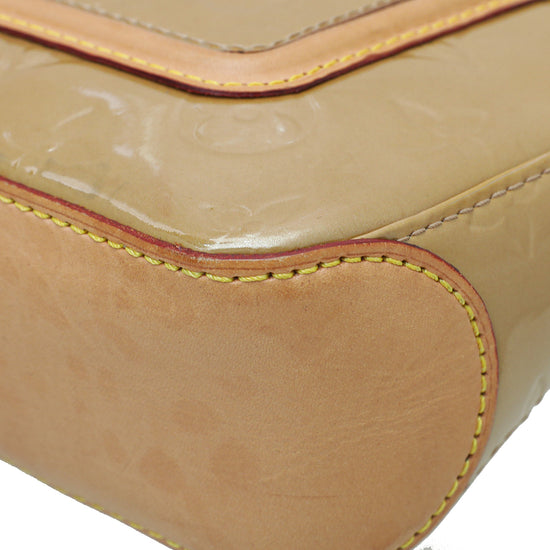 Used Louis Vuitton Mallory Square Shoulder Bag Noisette Patent