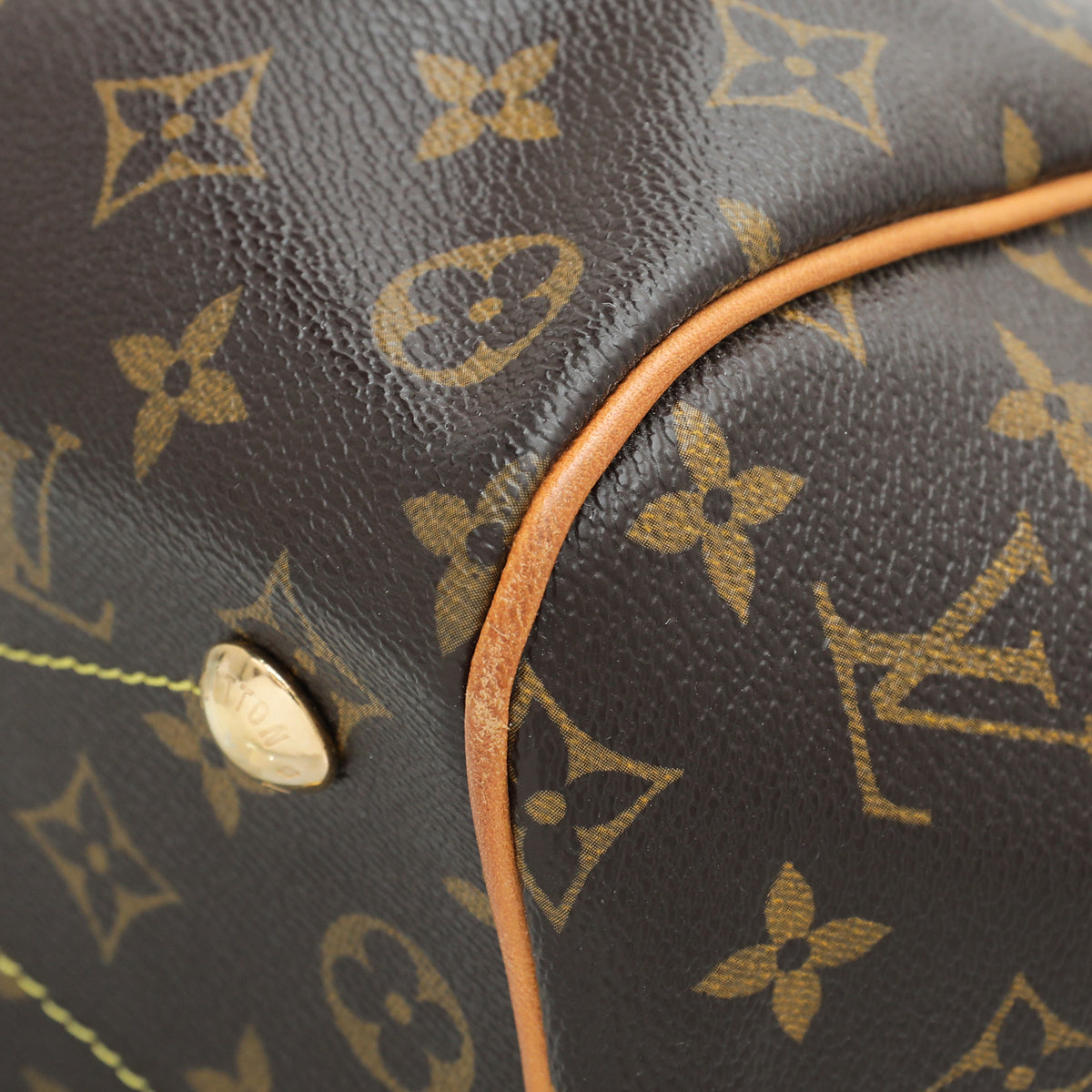 Louis Vuitton Monogram Tivoli Pm Brown Leather Satchel Bag ref.639406 -  Joli Closet