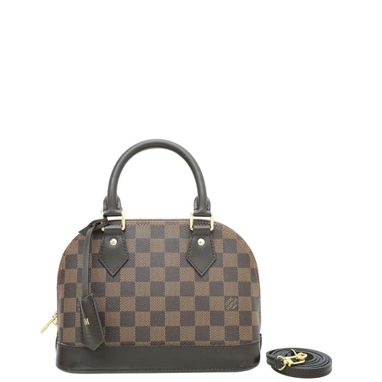 Louis Vuitton Ebene Alma BB Bag W/SM Initials – The Closet
