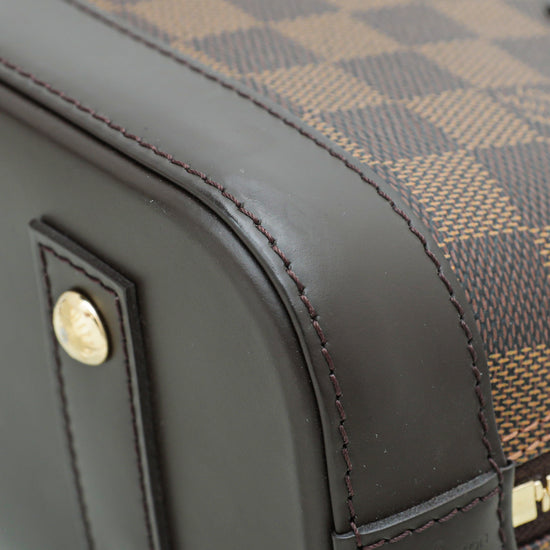 Louis Vuitton Ebene Alma BB Bag W/SM Initials