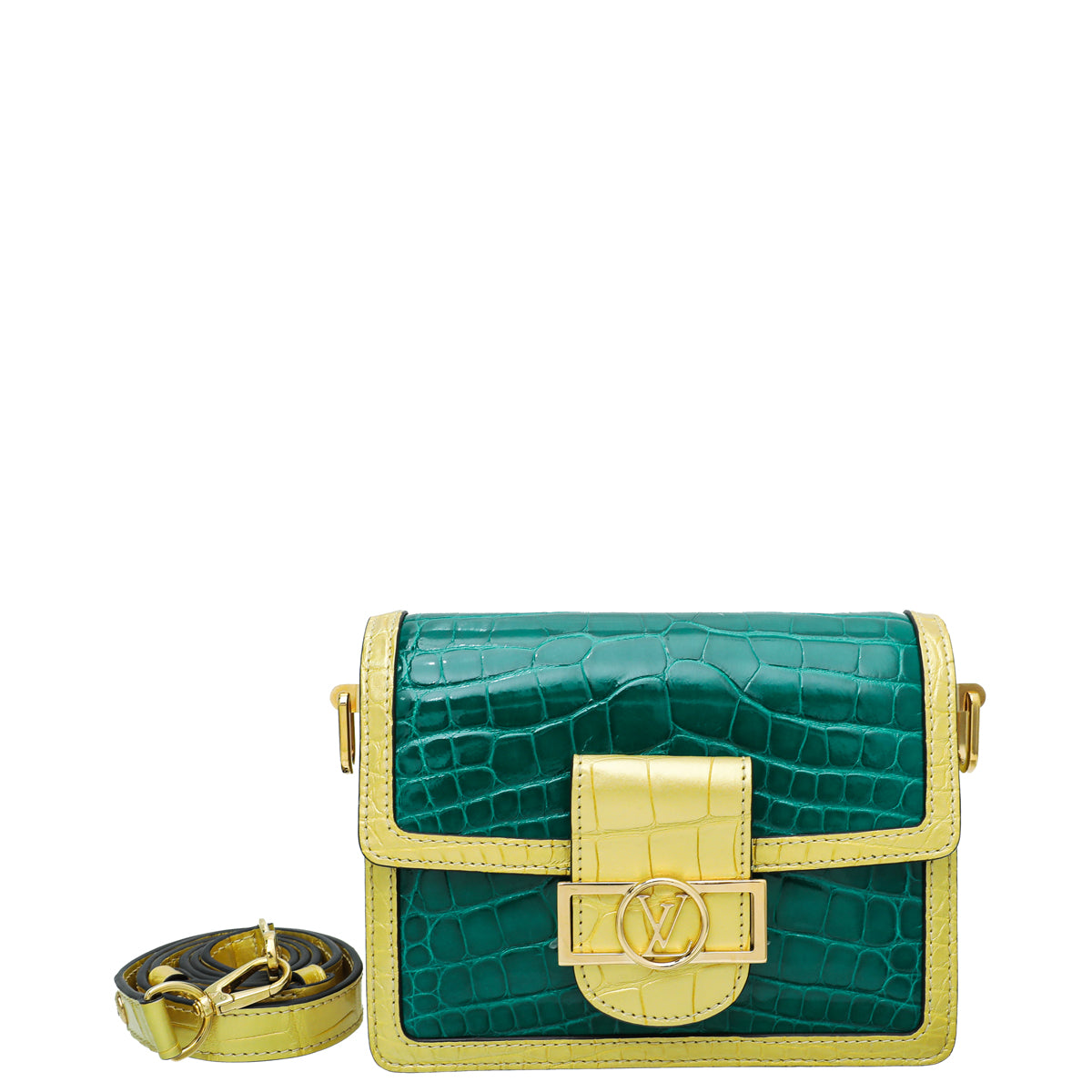 Louis Vuitton Bicolor Dauphine Crocodilian Mini Bag-Louis Vuitton-THE CLOSET
