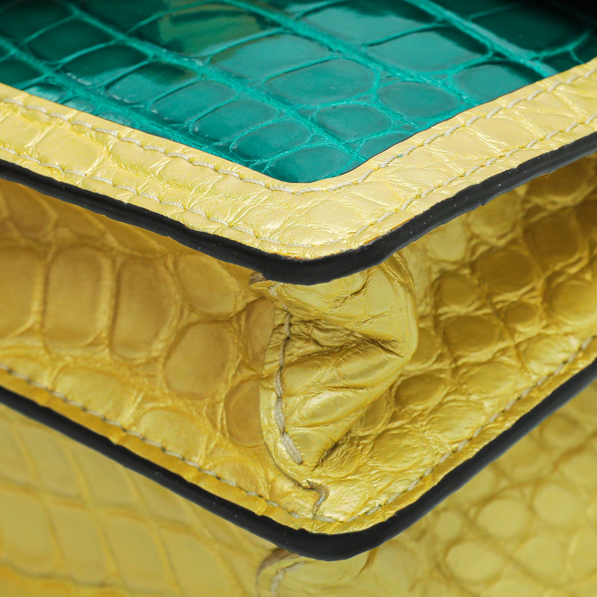 Louis Vuitton Bicolor Dauphine Crocodilian Mini Bag