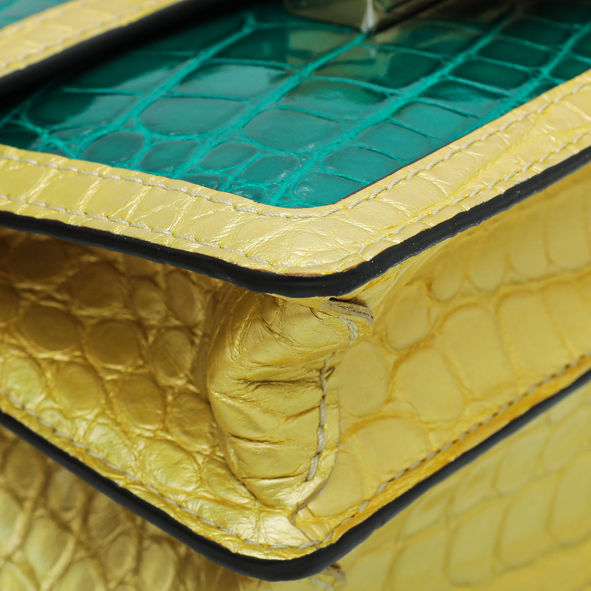 Louis Vuitton Bicolor Dauphine Crocodilian Mini Bag