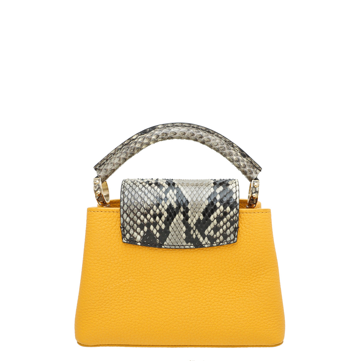 Louis Vuitton Jaune D'or Python Capucine Mini Bag-Louis Vuitton-THE CLOSET